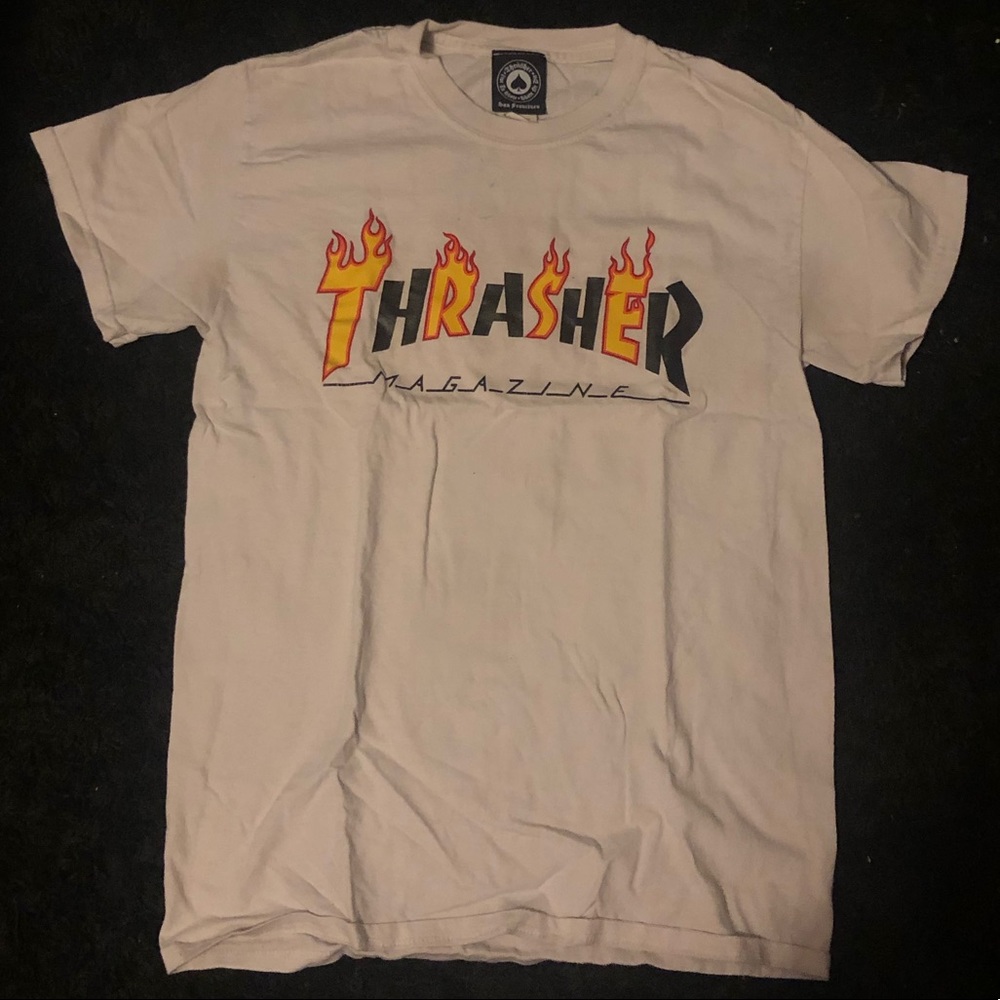 White thrasher tee